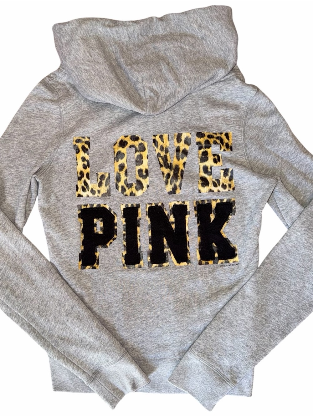 2011 VS Pink Cheetah Print “Love Pink” Zip Up Hoodie